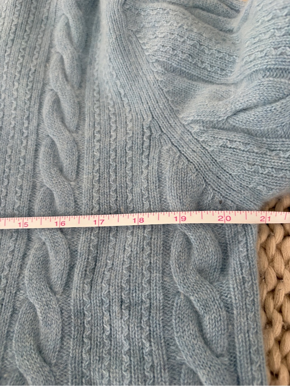 Raffi Cashmere Cableknit Quarter Zip Pullover Sweater Men’s Medium Cozycore Prep - Picture 6 of 7